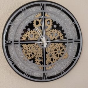 Clock with gears