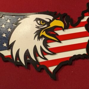 American Flag (White Bald Eagle)